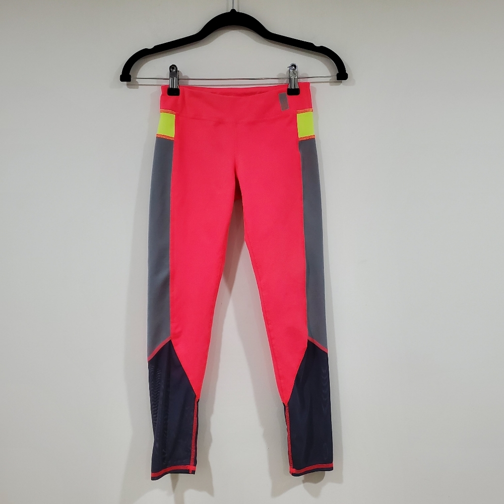 Zella Girl Colorblock Mesh Leggings Girl's Size M